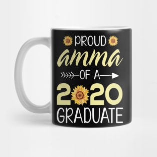 Sunflowers Proud Amma Of A 2020 Graduate Senior Student Happy Class Of School Last Day Of School Mug